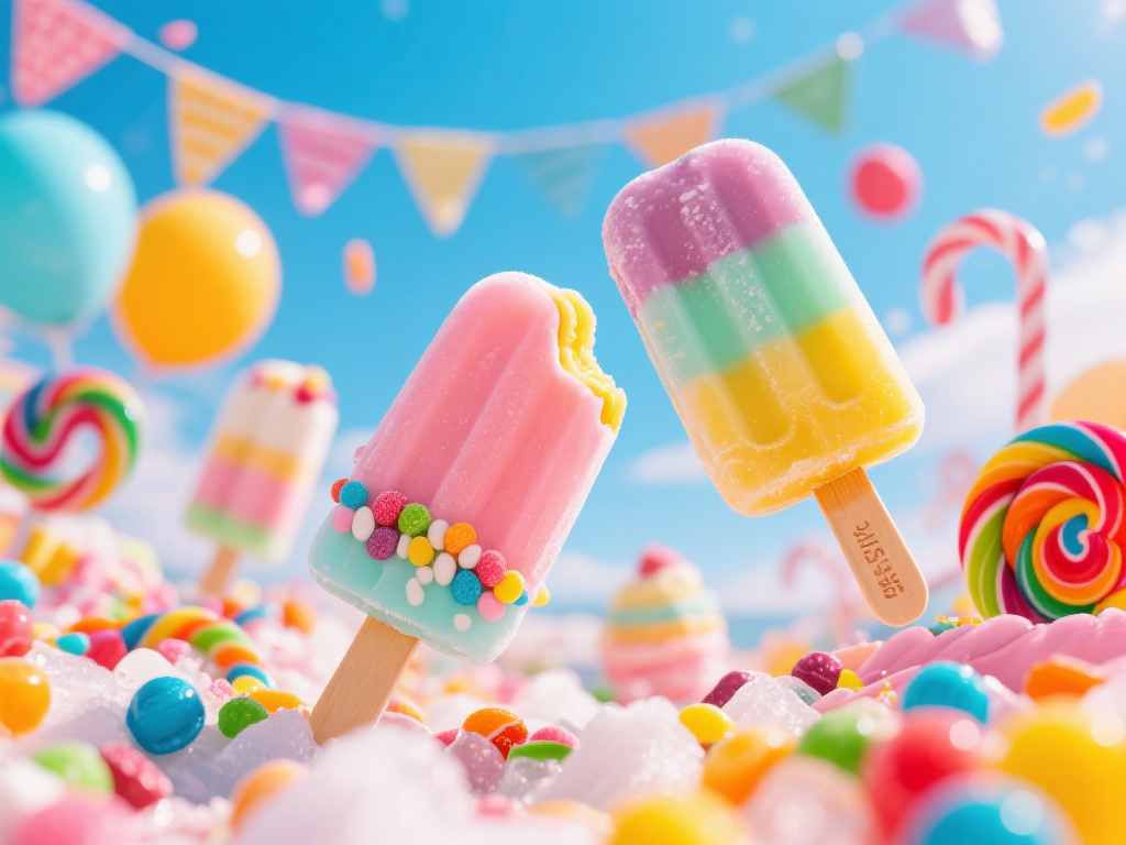 糖果派对雪糕狂欢：甜蜜盛宴尽享欢乐时光