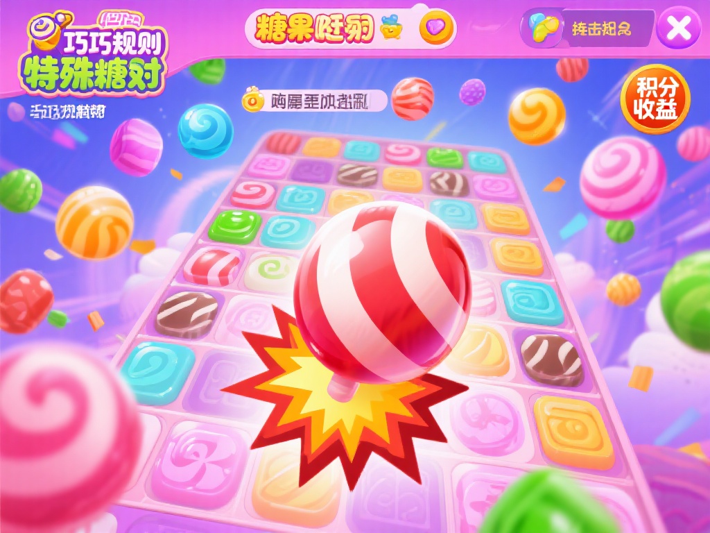 巧妙规则引发精彩瞬间
糖果派对的精彩瞬间来自于掉