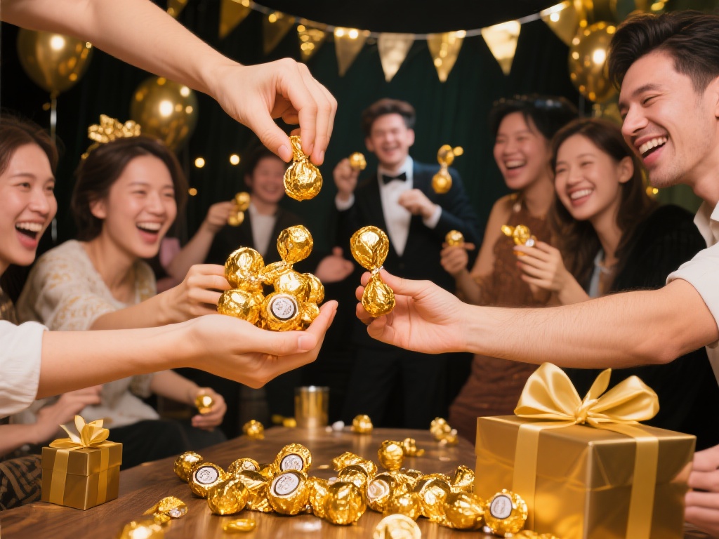 派对上赠送金糖果的创意技巧大揭秘 3. 打造仪式感:创意表演派发金糖果
如果您是派