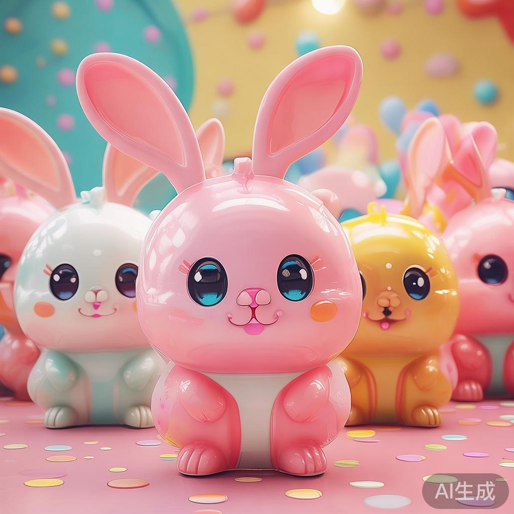 在糖果派对中，兔子角色往往以“超萌角色”的形象出现