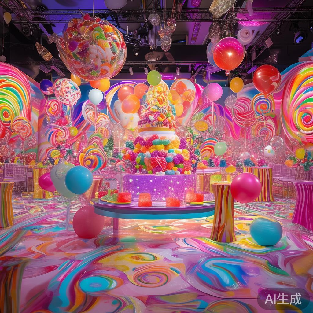 糖果派对形象设计与创意指南:打造甜美童趣的视觉体验 在举办主题派对或打造品牌形象时,一个令人难忘的视觉