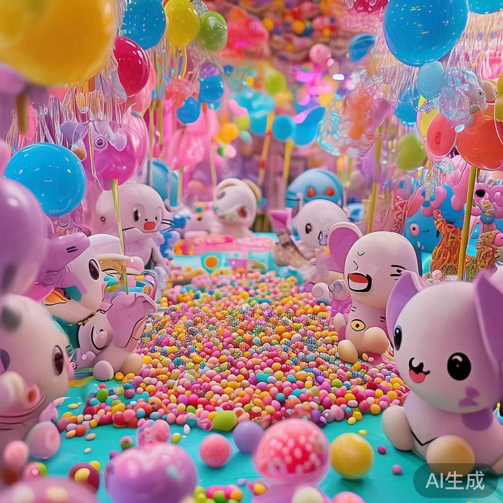 “动物糖果派对”融合了两个核心元素：可爱的动物形象